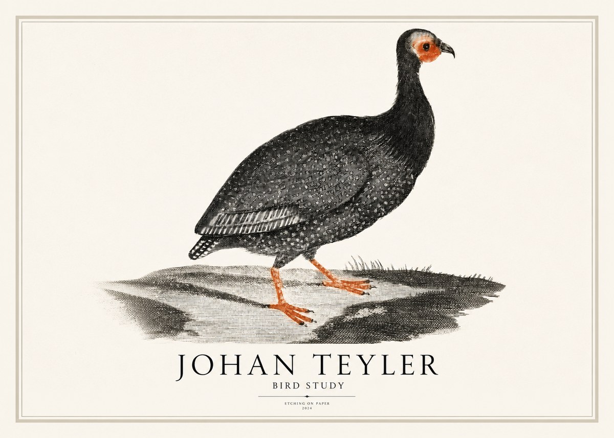 Johan Teyler Bird Study III No1 - Juliste