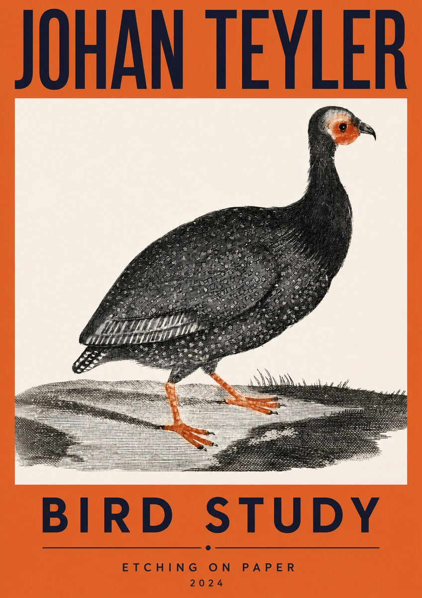 Johan Teyler Bird Study III No2 - Juliste