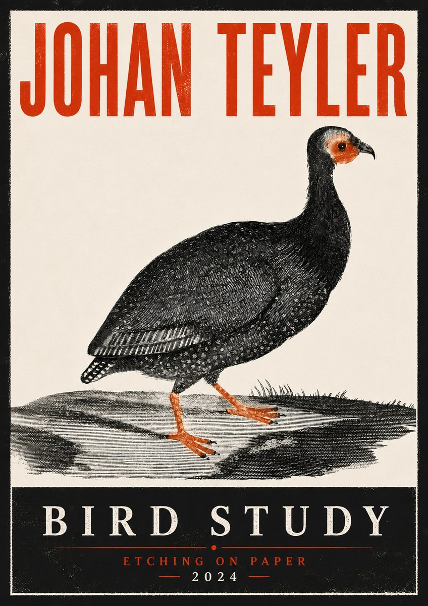 Johan Teyler Bird Study III No6 - Juliste