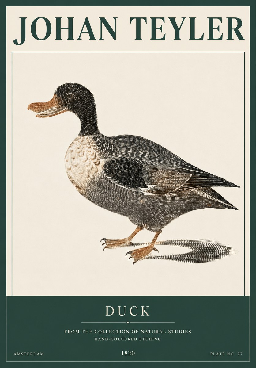 Johan Teyler Duck I No3 - Juliste