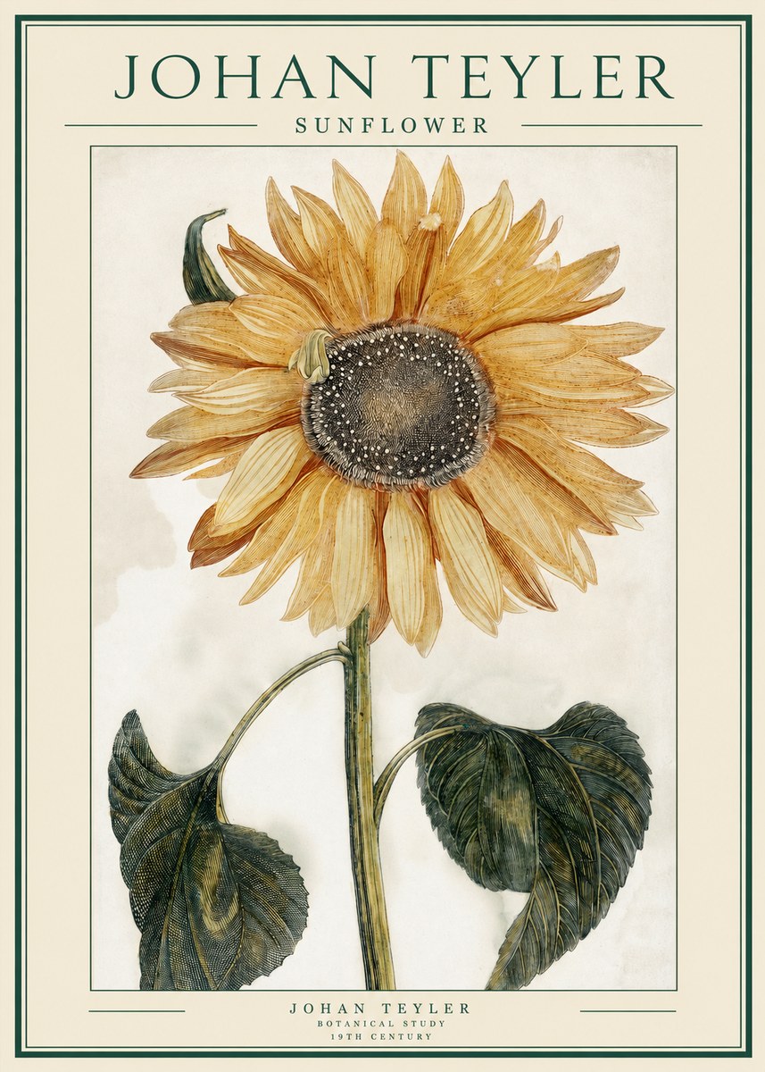 Johan Teyler Sunflower No1 - Juliste