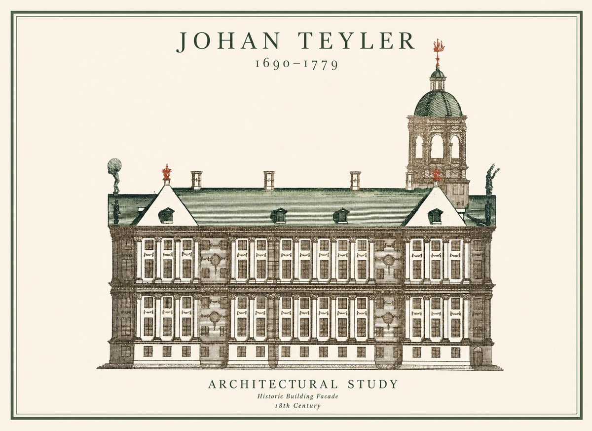 Johan Teyler Architectural Study V No1 - Juliste