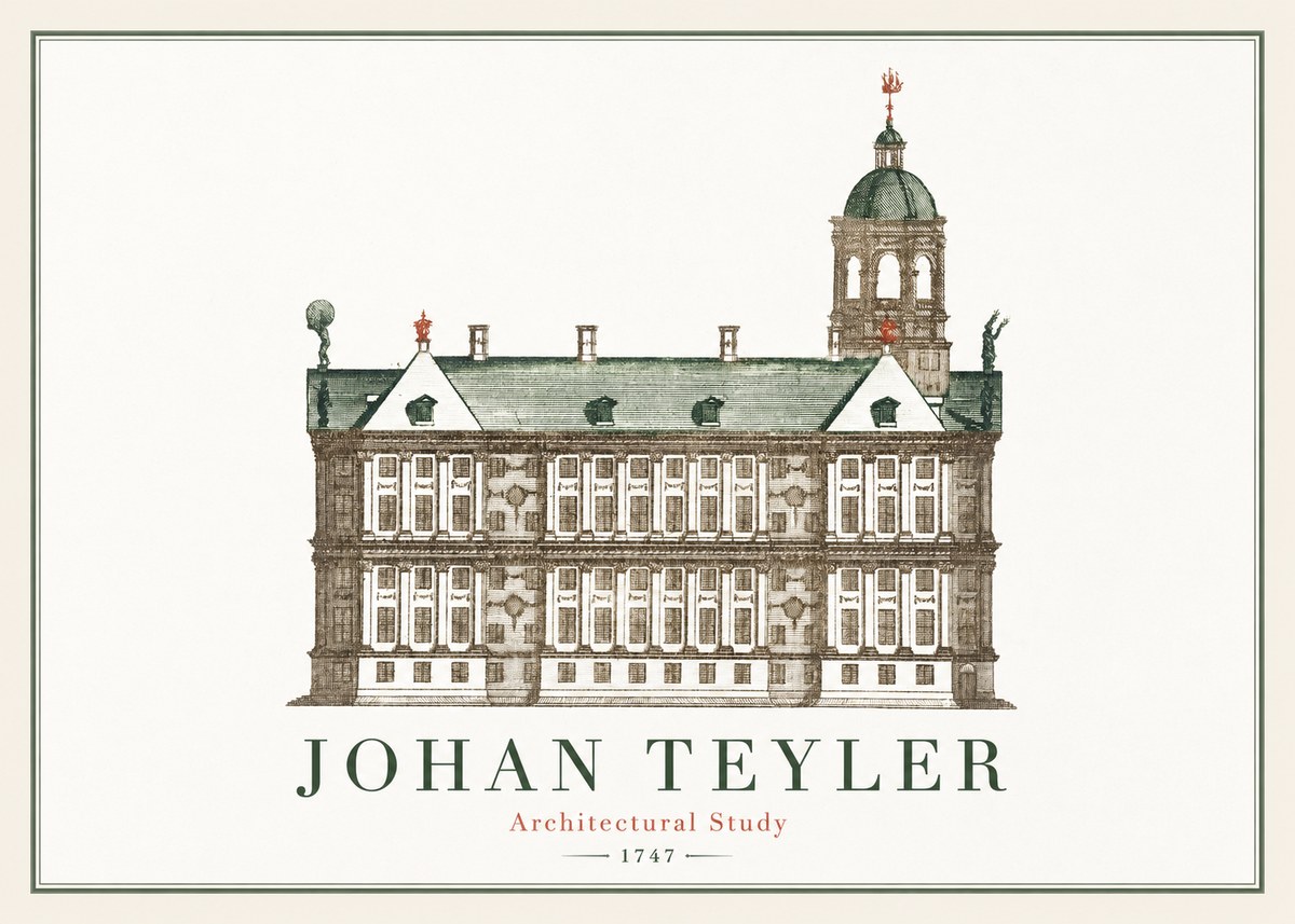 Johan Teyler Architectural Study V No2 - Juliste