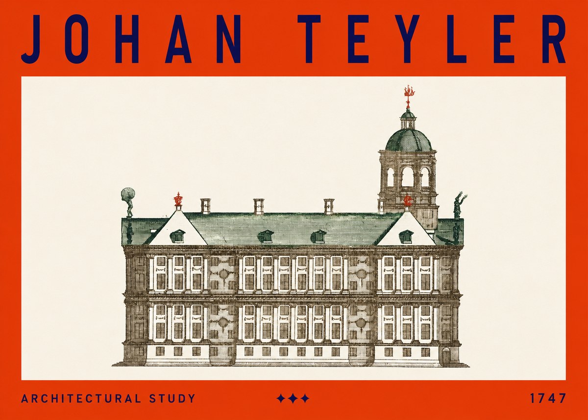 Johan Teyler Architectural Study V No3 - Juliste