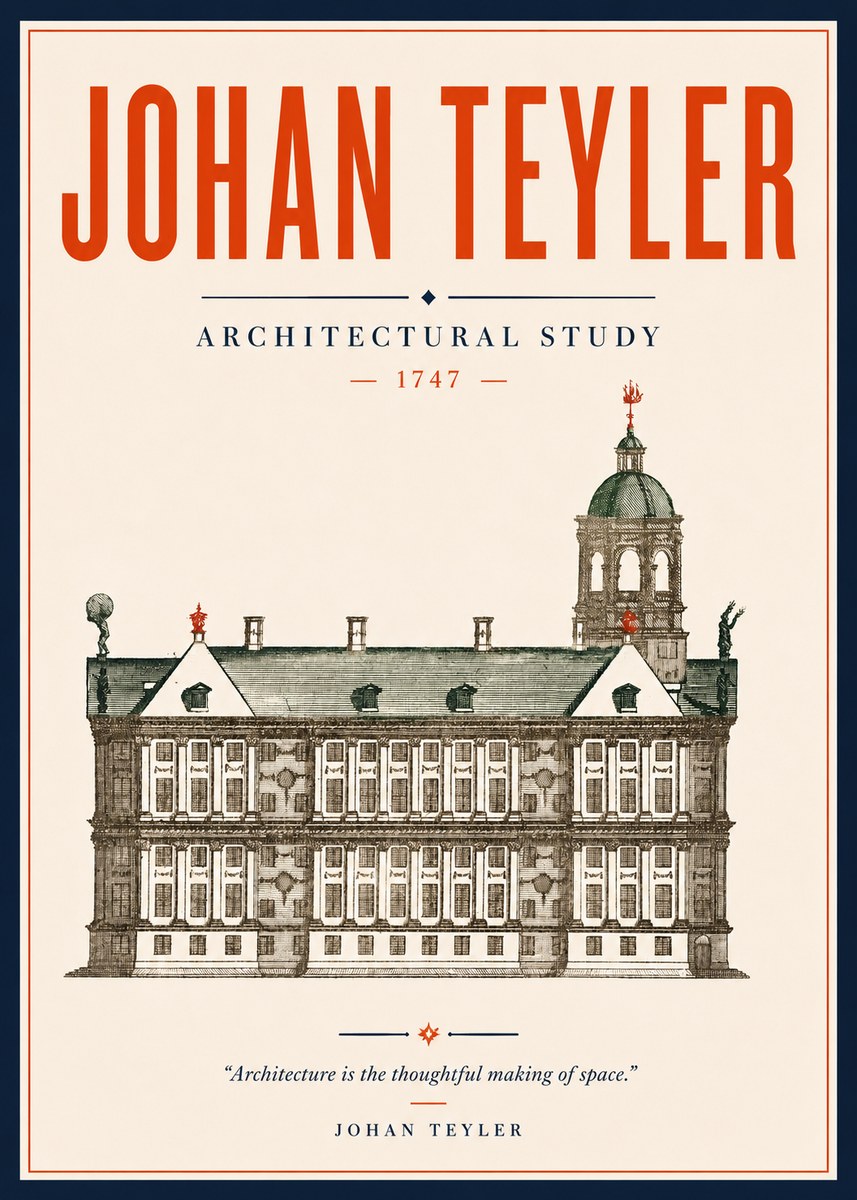 Johan Teyler Architectural Study V No5 - Juliste