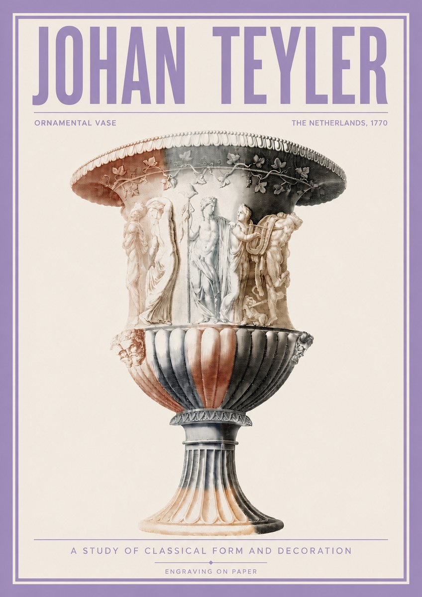 Johan Teyler Ornamental Vase I No4 - Juliste
