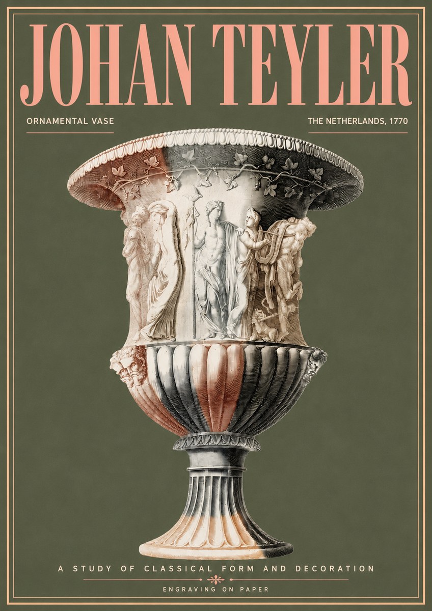 Johan Teyler Ornamental Vase I No6 - Juliste
