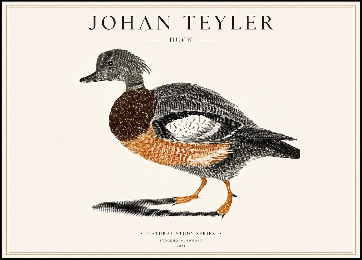 Johan Teyler Duck II No1 - Juliste