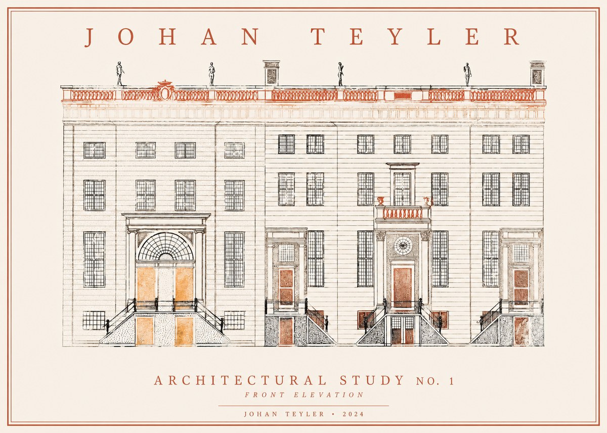 Johan Teyler Architectural Study VI No2 - Juliste