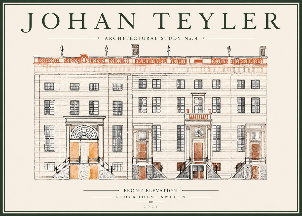 Johan Teyler Architectural Study VI No5 - Juliste