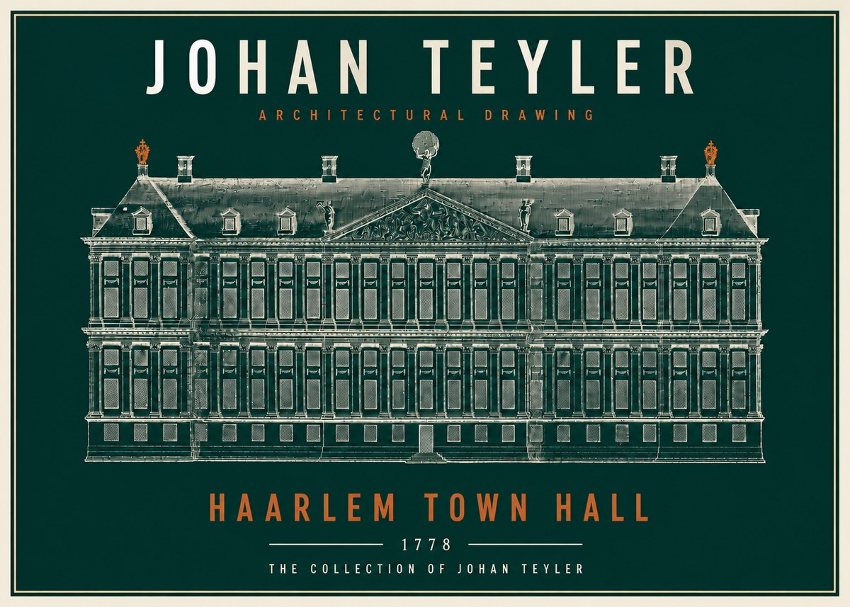 Johan Teyler Haarlem Town Hall - Elevation - 1778 No4 - Juliste