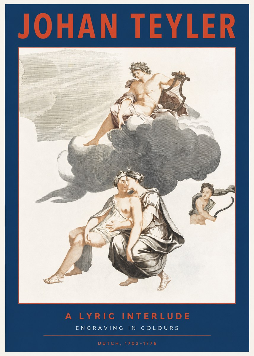 Johan Teyler Allegory of Music and Love No3 - Juliste