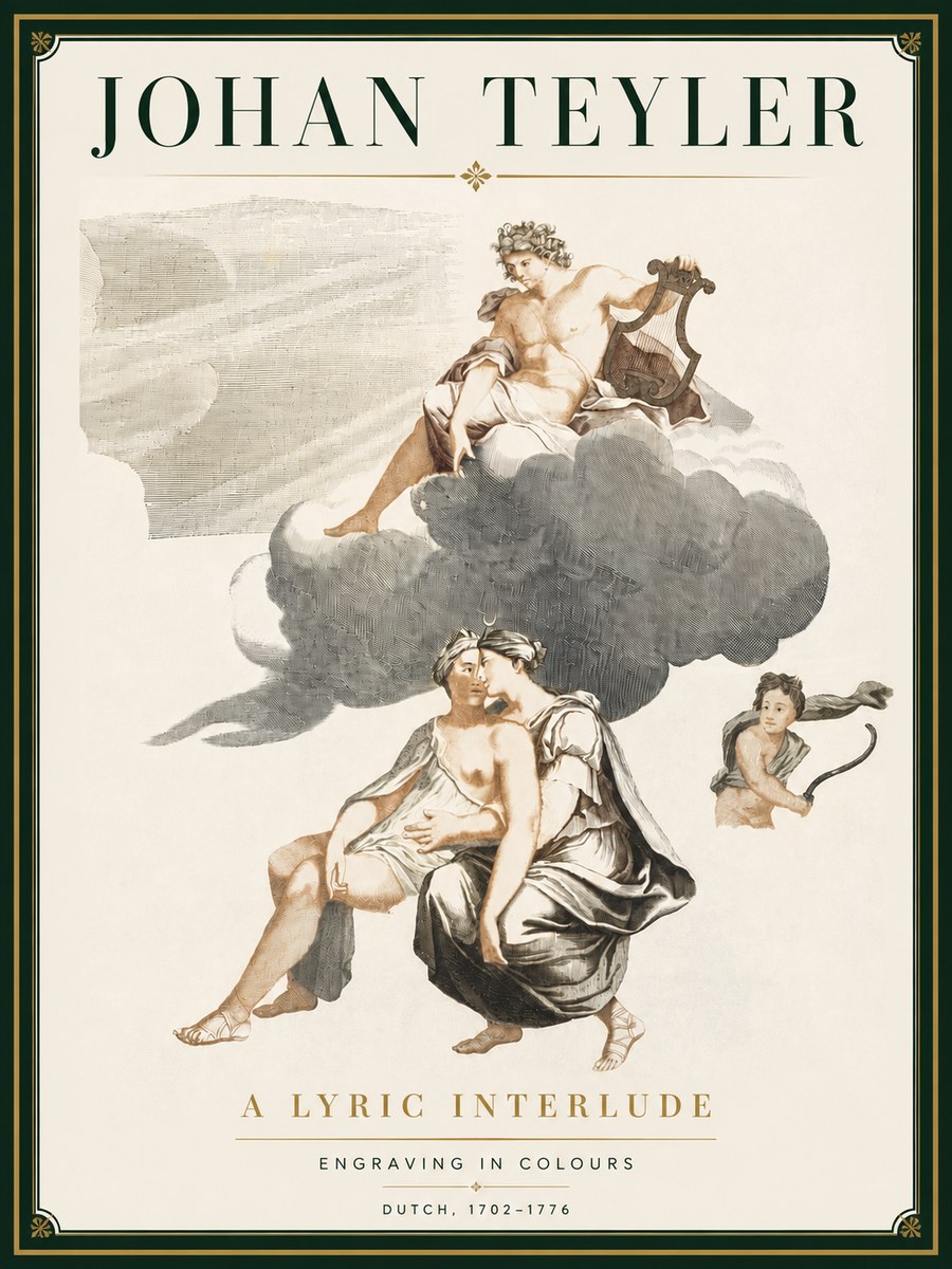 Johan Teyler Allegory of Music and Love No5 - Juliste