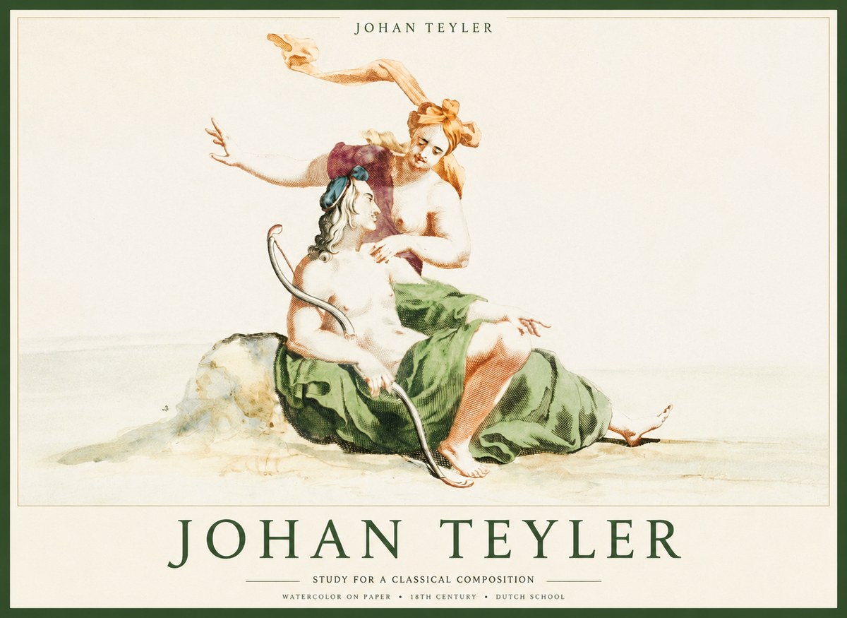 Johan Teyler Study for a Classical Composition No1 - Juliste