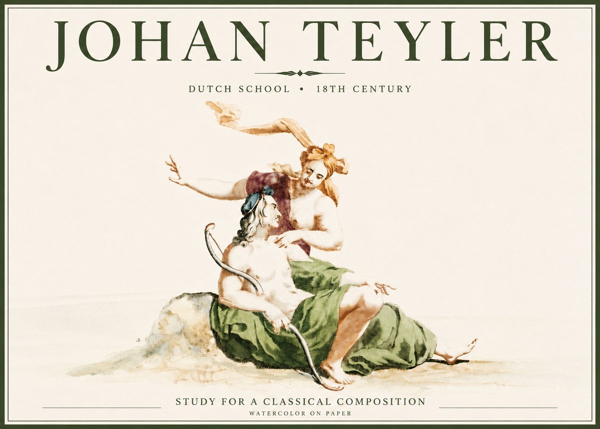 Johan Teyler Study for a Classical Composition No4 - Juliste