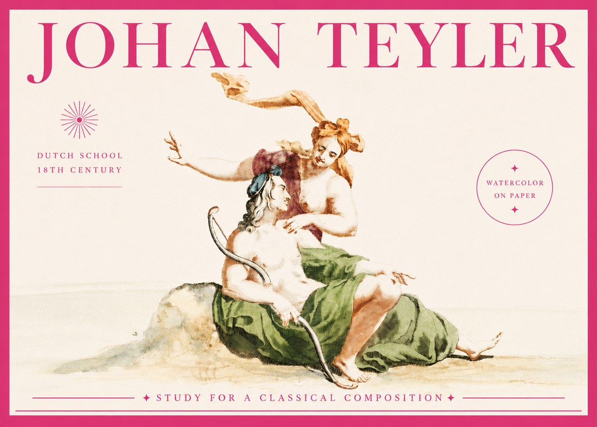 Johan Teyler Study for a Classical Composition No5 - Juliste