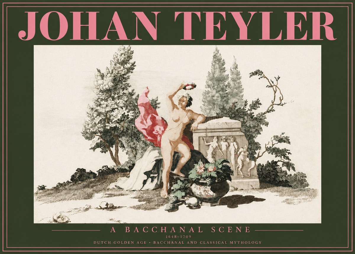 Johan Teyler A Bacchanal Scene No2 - Juliste
