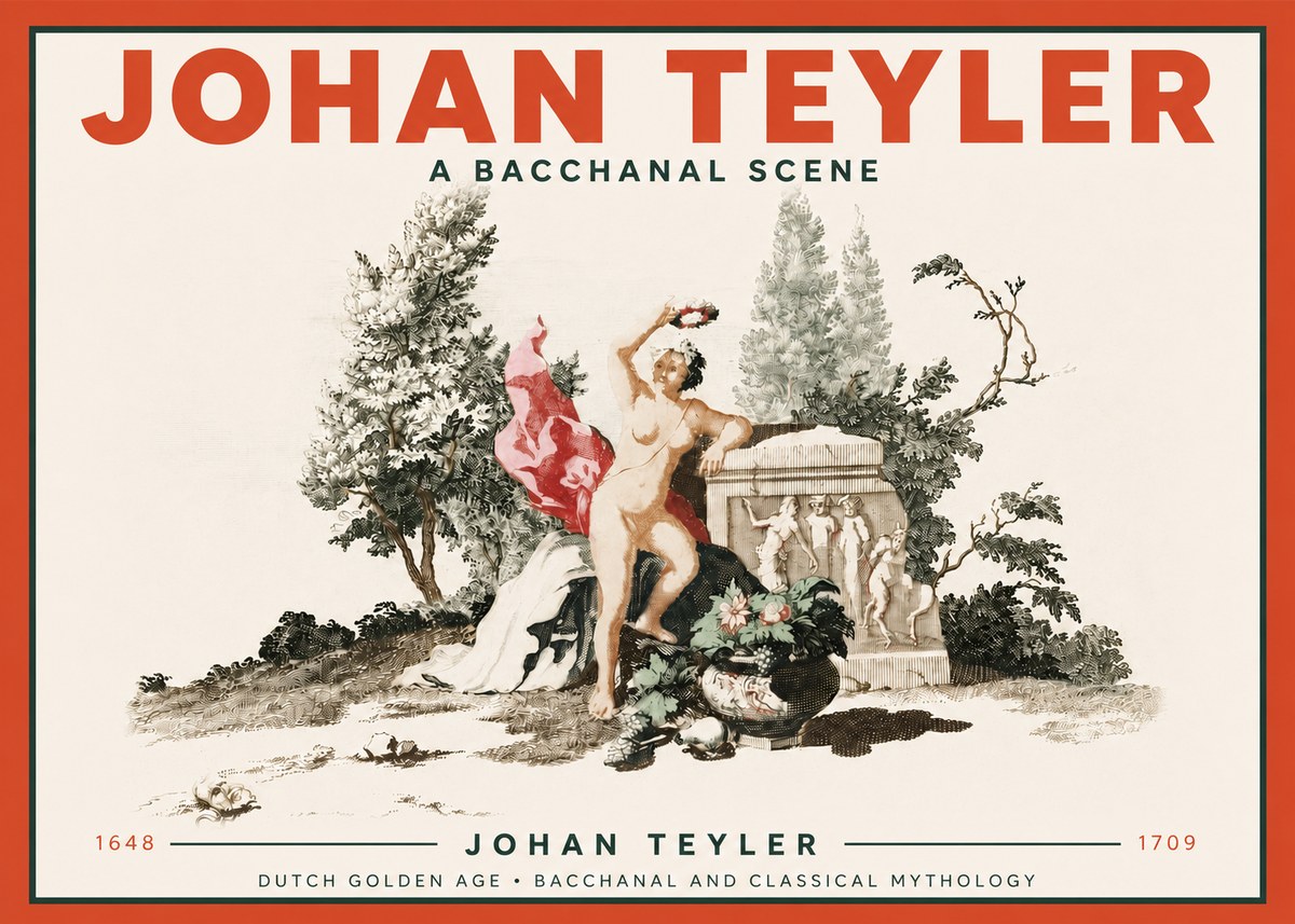 Johan Teyler A Bacchanal Scene No4 - Juliste