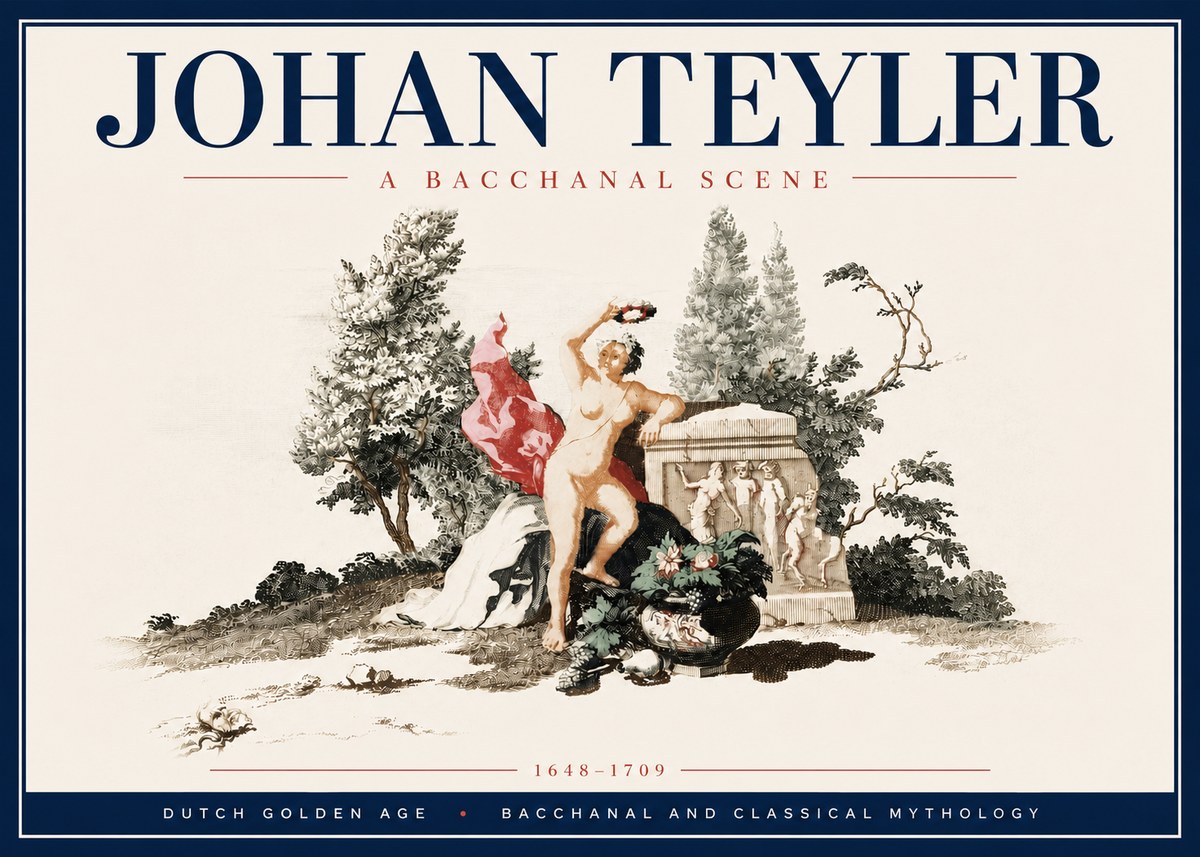 Johan Teyler A Bacchanal Scene No6 - Juliste