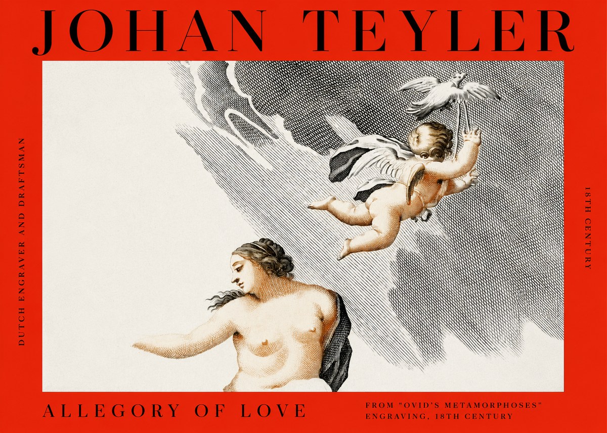 Johan Teyler Allegory of Love No2 - Juliste