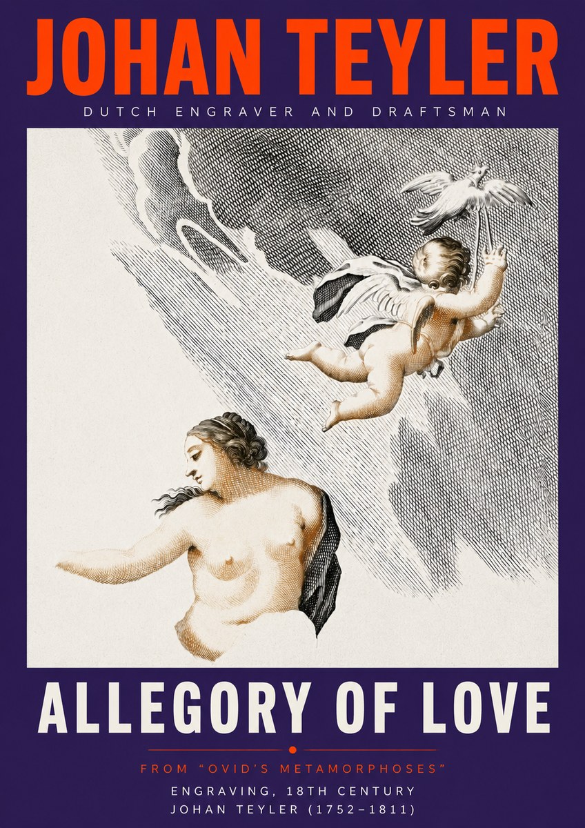 Johan Teyler Allegory of Love No5 - Juliste