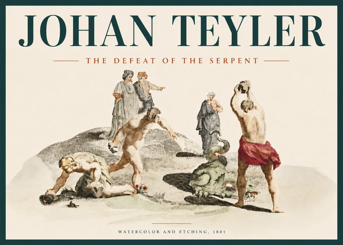 Johan Teyler Study of Ulysses and Polyphemus No5 - Juliste