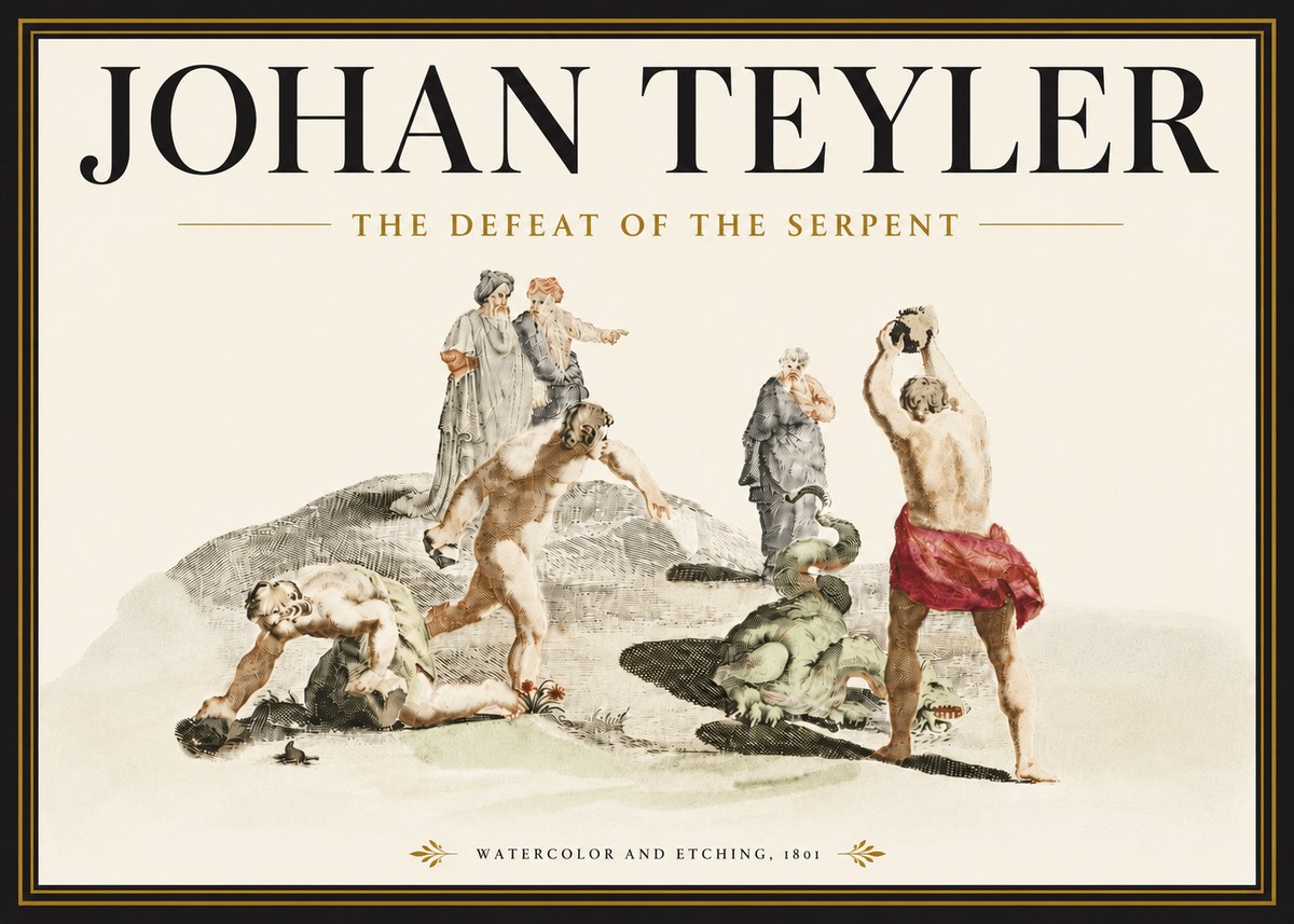 Johan Teyler Study of Ulysses and Polyphemus No6 - Juliste