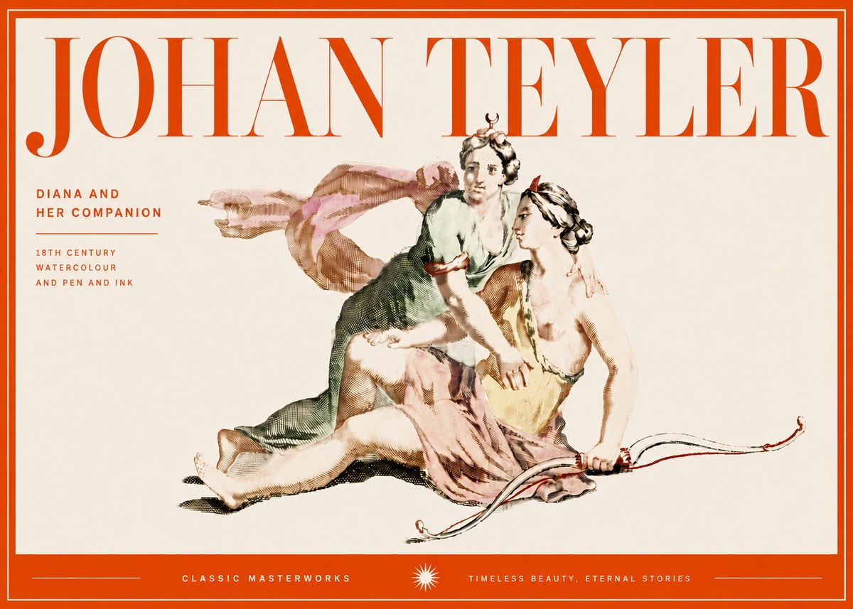Johan Teyler Diana and Her Companion No5 - Juliste