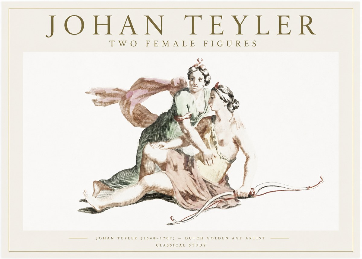 Johan Teyler Diana and Her Companion No6 - Juliste