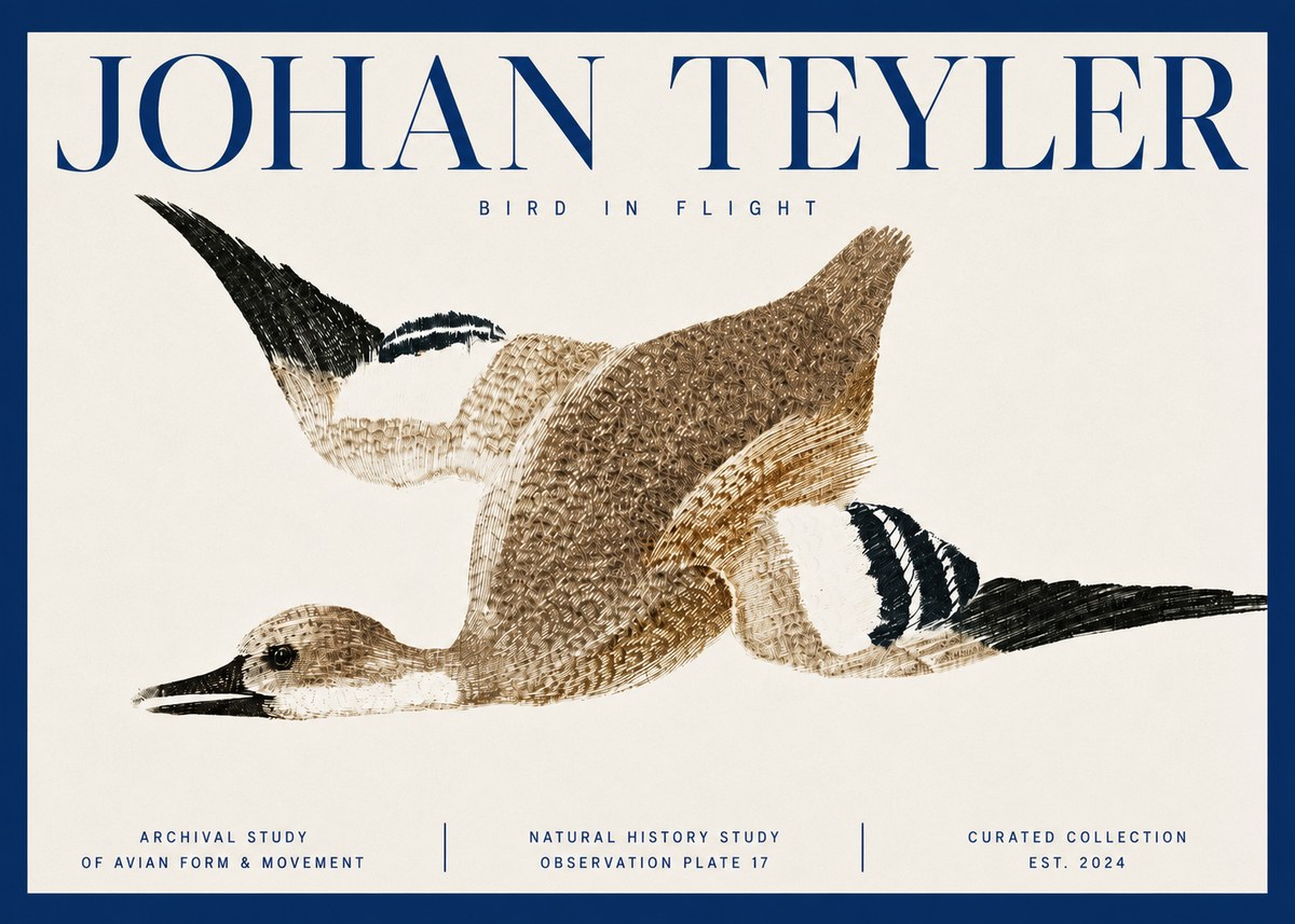 Johan Teyler Bird in Flight II No3 - Juliste