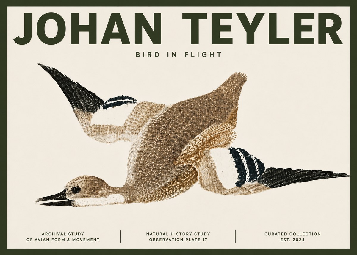 Johan Teyler Bird in Flight II No4 - Juliste