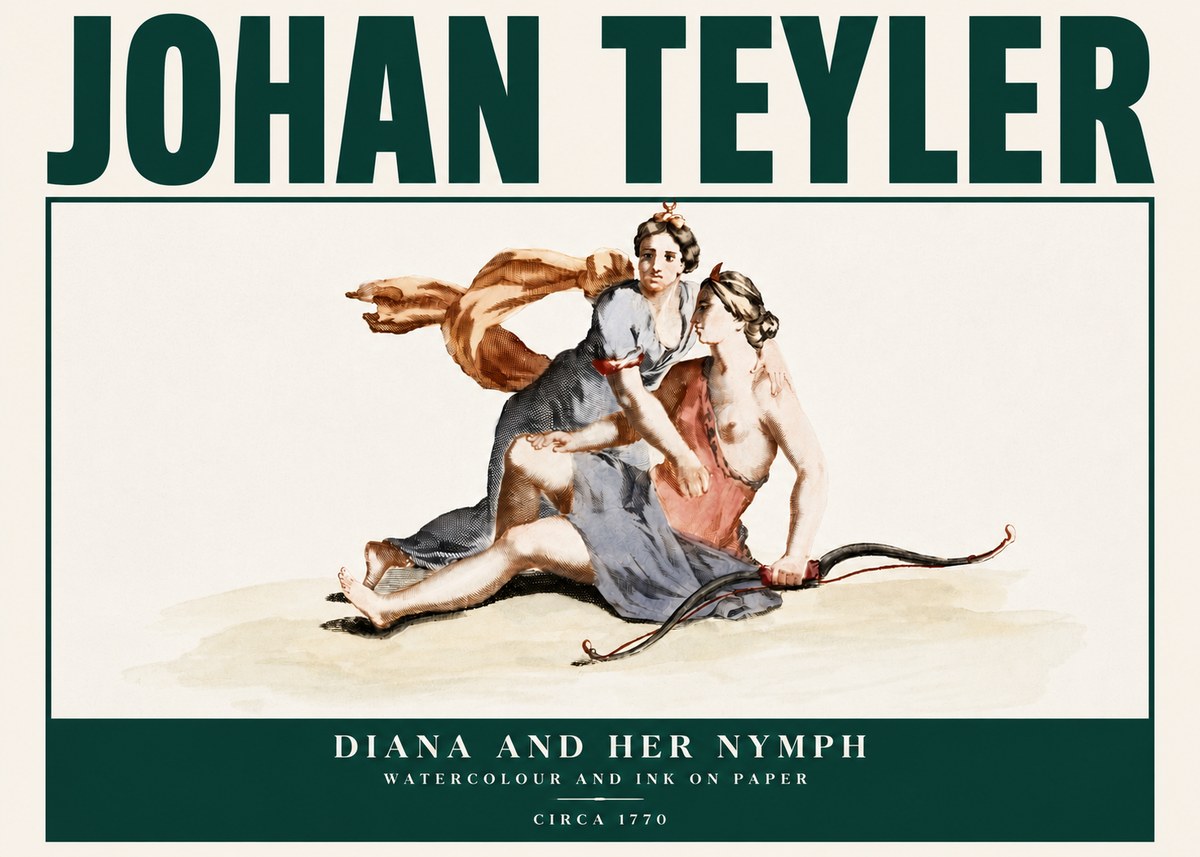 Johan Teyler Diana and Her Nymph No4 - Juliste