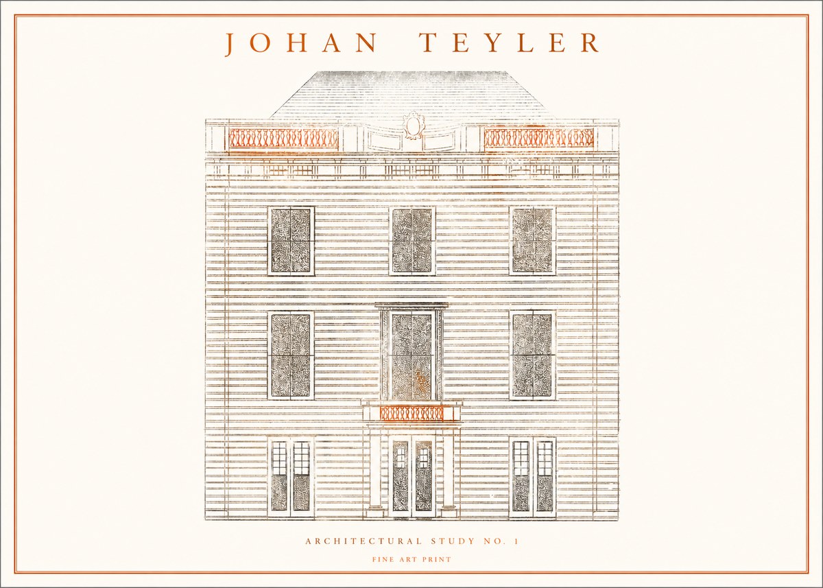 Johan Teyler Architectural Study No. 1 II No1 - Juliste