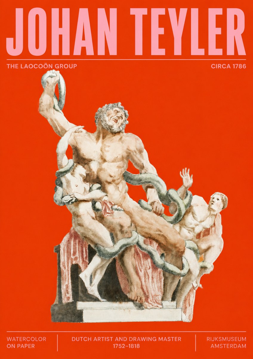 Johan Teyler The Laocoön Group No2 - Juliste
