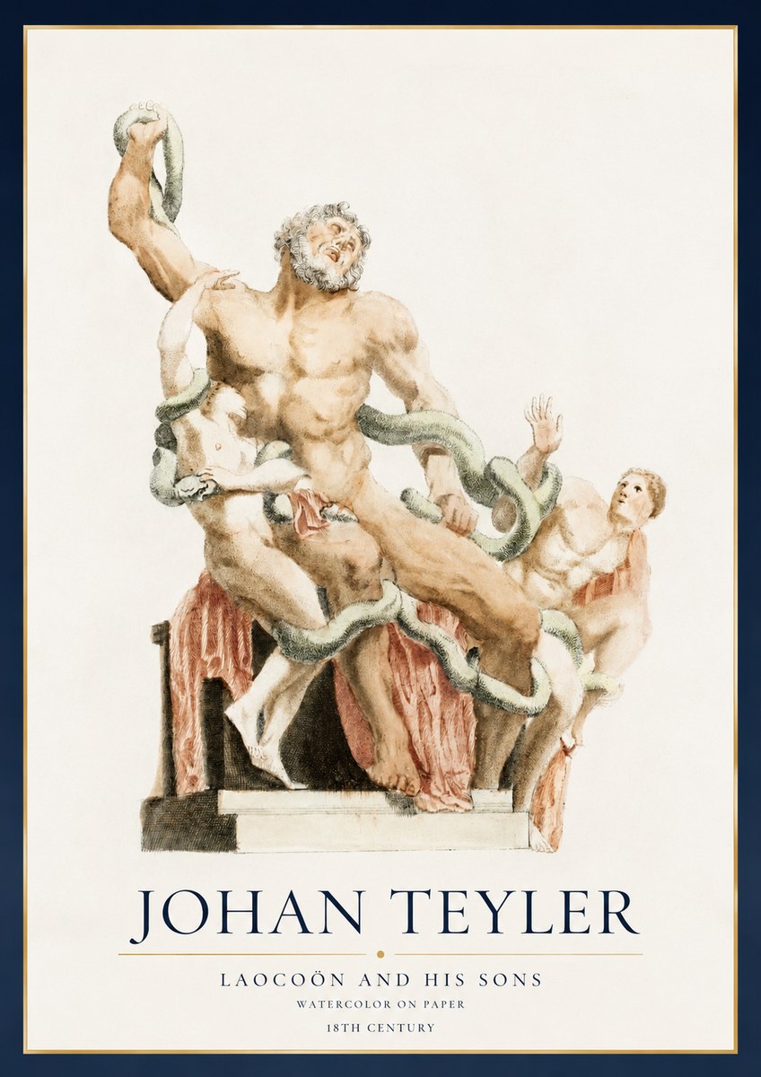 Johan Teyler The Laocoön Group No3 - Juliste