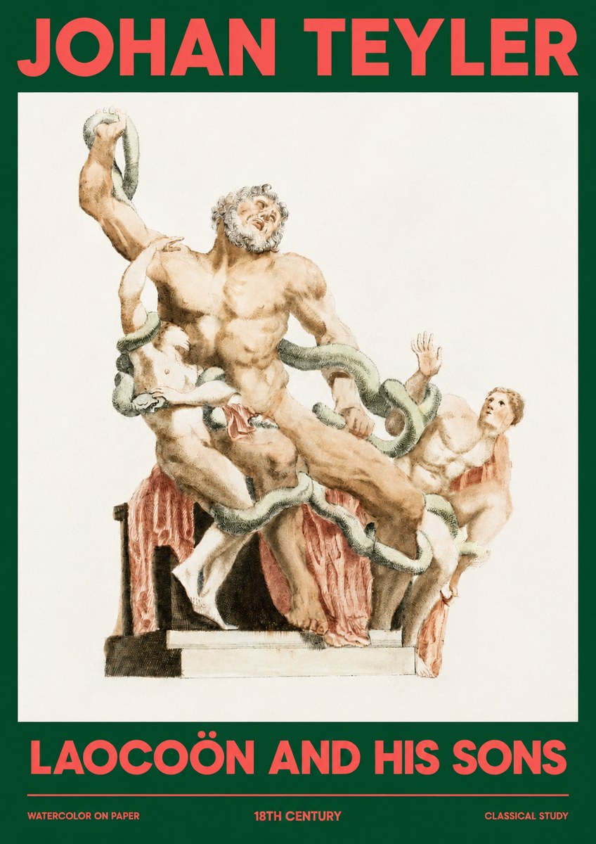 Johan Teyler The Laocoön Group No4 - Juliste