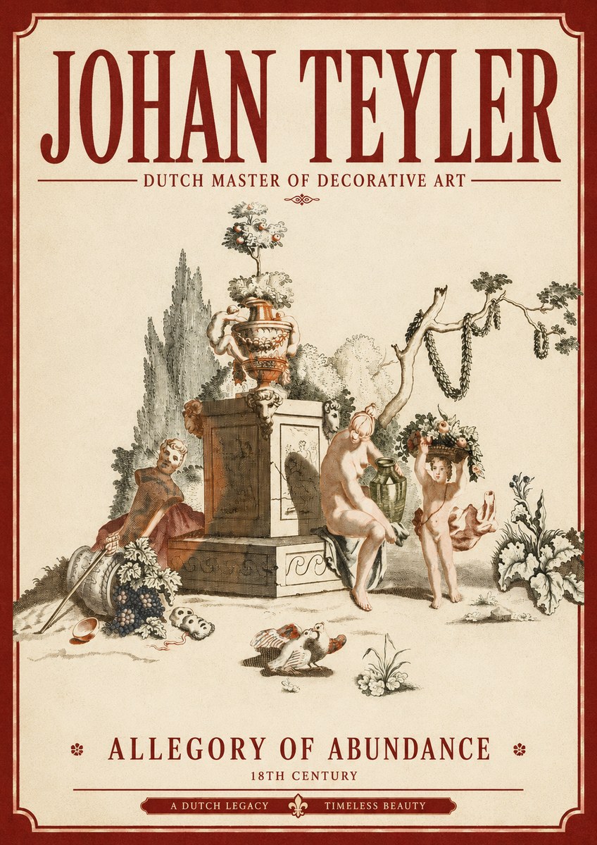 Johan Teyler Allegory of Abundance No3 - Juliste