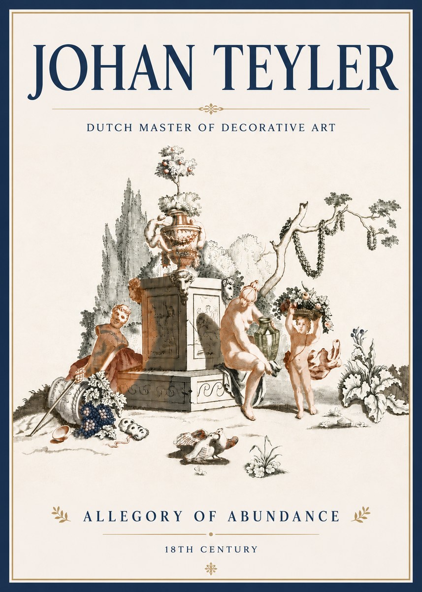 Johan Teyler Allegory of Abundance No5 - Juliste