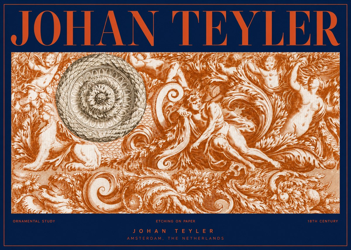 Johan Teyler Ornamental Study No2 - Juliste
