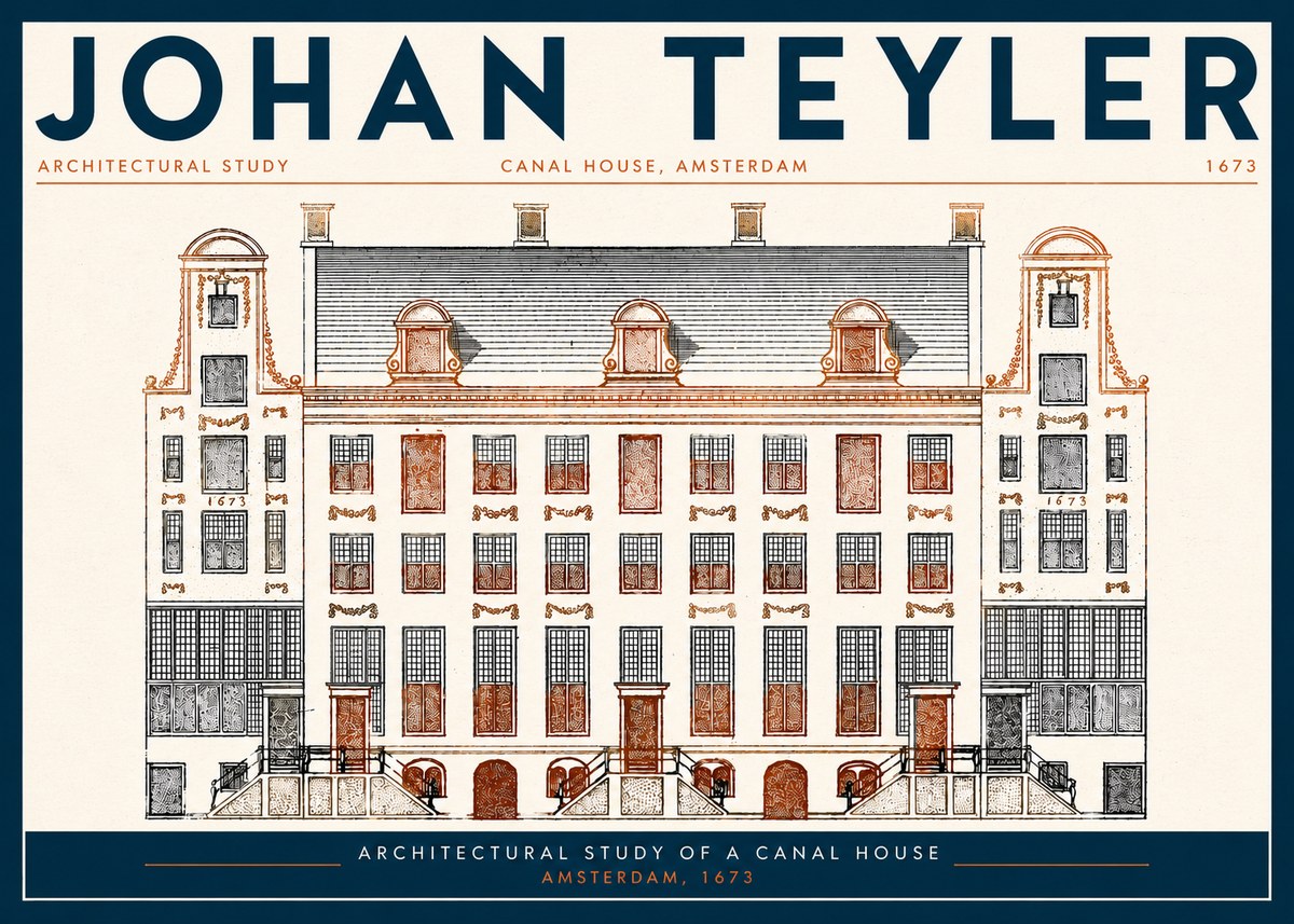 Johan Teyler Architectural Study VIII No3 - Juliste