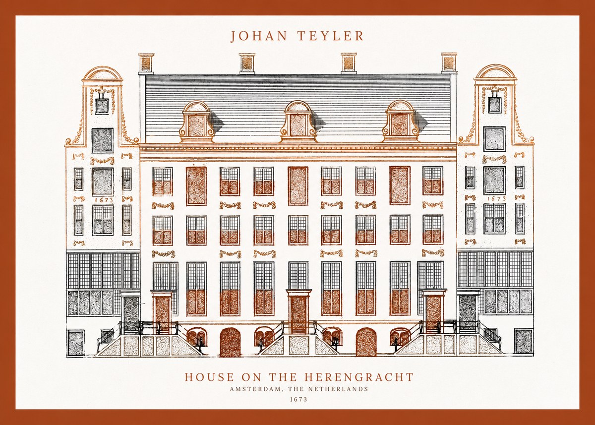 Johan Teyler Architectural Study VIII No4 - Juliste