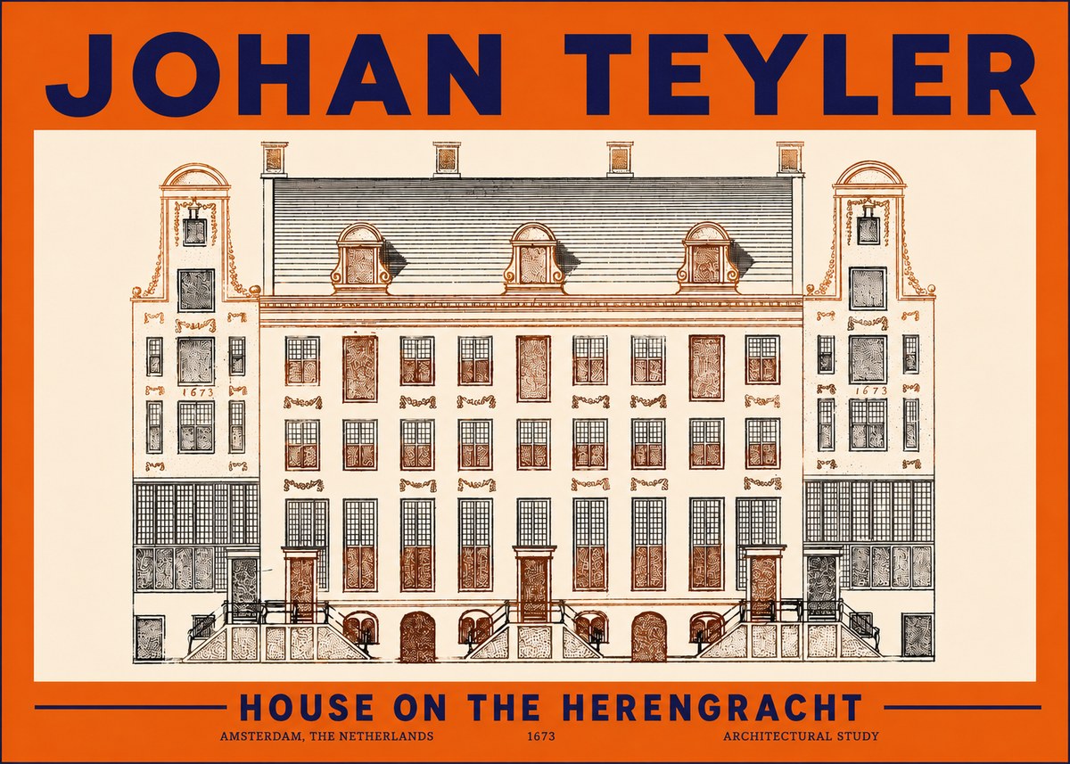 Johan Teyler Architectural Study VIII No5 - Juliste