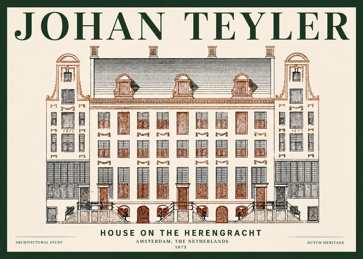 Johan Teyler Architectural Study VIII No6 - Juliste