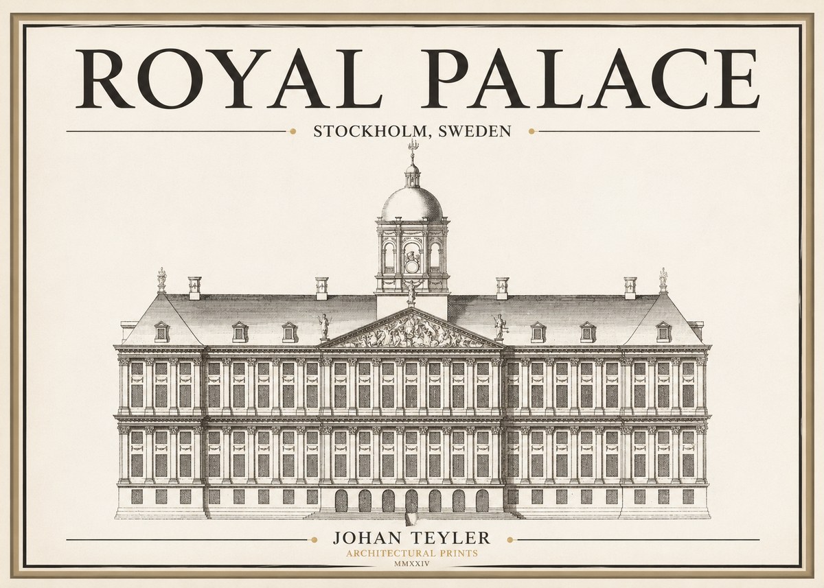 Johan Teyler Royal Palace No1 - Juliste