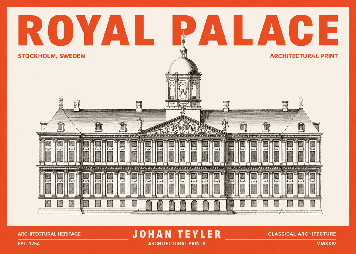 Johan Teyler Royal Palace No3 - Juliste
