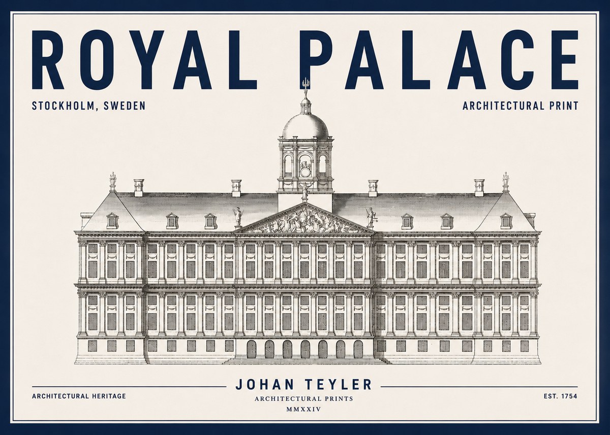 Johan Teyler Royal Palace No4 - Juliste
