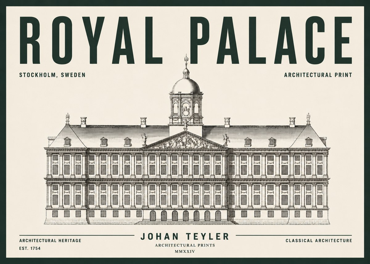 Johan Teyler Royal Palace No5 - Juliste