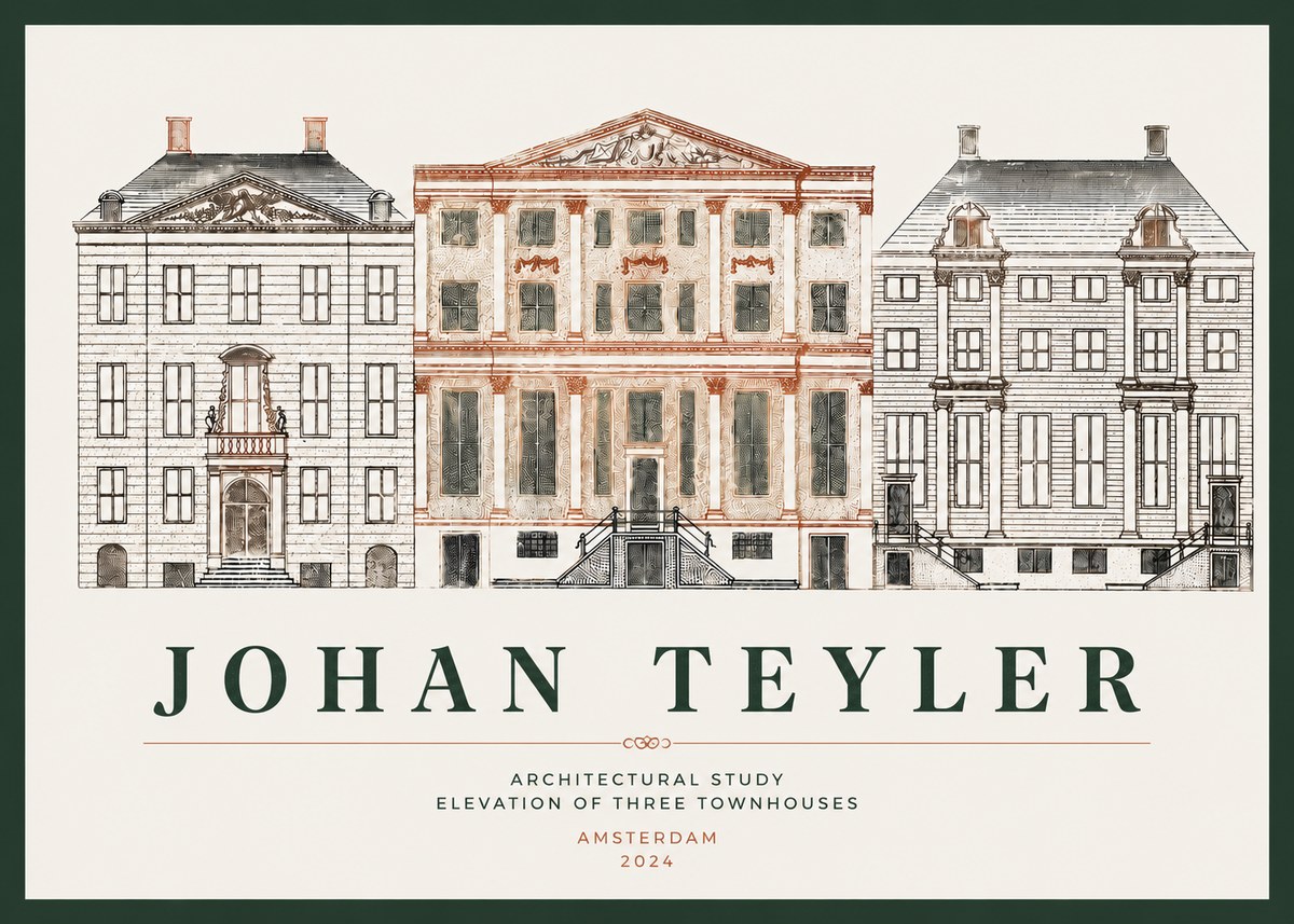Johan Teyler Architectural Study IX No4 - Juliste