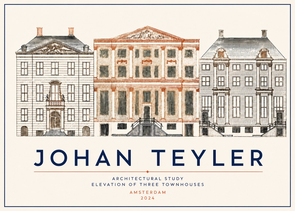 Johan Teyler Architectural Study IX No5 - Juliste