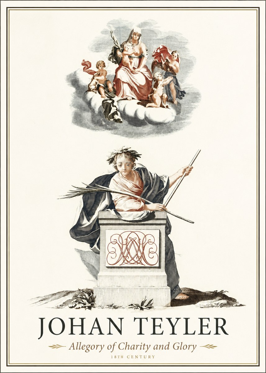 Johan Teyler Allegory of Charity and Glory No1 - Juliste